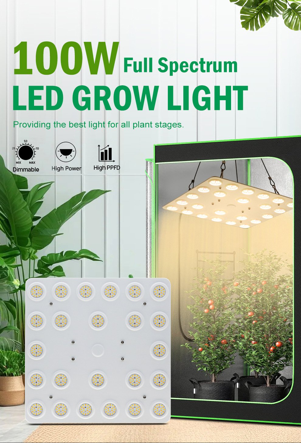 1oow full spectrum led grow lighte