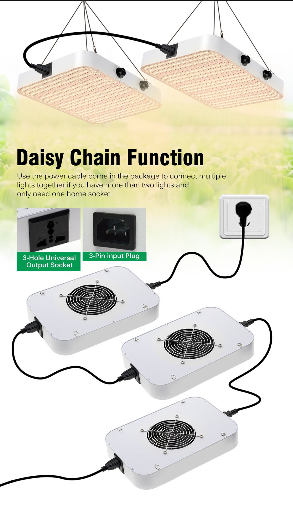 high ppfd full spectrum led grow light